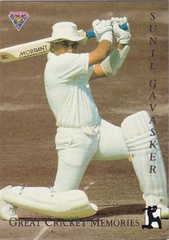 1994-95 Futera Cricket - Great Cricket Memories #GCM 4 Sunil Gavaskar Front