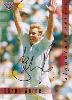 1994-95 Futera Cricket - Signature Series #SIG 2 Shane Warne Front