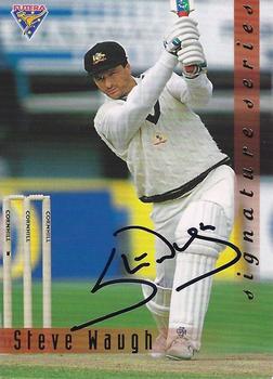 1994-95 Futera Cricket - Signature Series #SIG 3 Steve Waugh Front