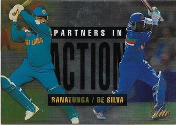 1996 Futera Elite #49 Arjuna Ranatunga / Aravinda De Silva Front