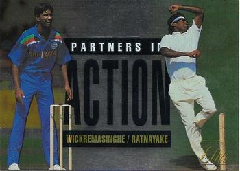 1996 Futera Elite #55 Pramodya Wickremasinghe / Rumesh Ratnayake Front