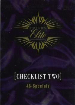 1996 Futera Elite #60 Checklist 46-Specials Front