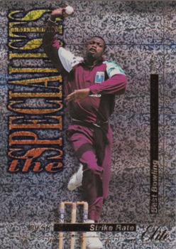 1996 Futera Elite - The Specialists #TS15 Curtly Ambrose Front