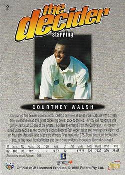 1996 Futera The Decider #2 Courtney Walsh Back
