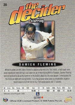 1996 Futera The Decider #20 Damien Fleming Back