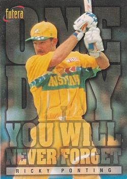 1996 Futera The Decider #80 Ricky Ponting Front