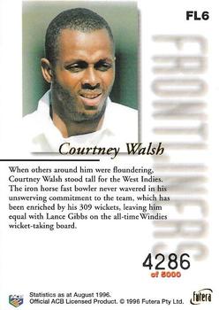 1996 Futera The Decider - Frontliners #FL6 Courtney Walsh Back