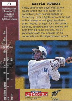 1996 Card Crazy Authentics High Velocity #27 Darrin Murray Back