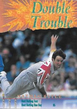 1996 Card Crazy Authentics High Velocity - Double Trouble #NNO Nathan Astle Front