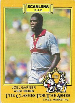 1986-87 Scanlens Cricket #19 Joel Garner Front