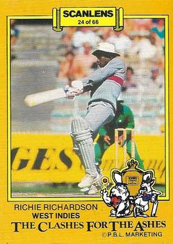 1986-87 Scanlens Cricket #24 Richie Richardson Front