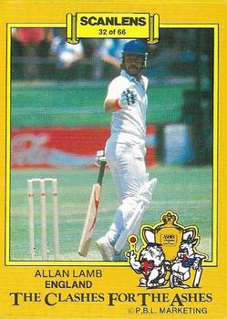 1986-87 Scanlens Cricket #32 Allan Lamb Front