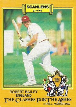1986-87 Scanlens Cricket #37 Robert Bailey Front