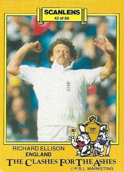1986-87 Scanlens Cricket #42 Richard Ellison Front