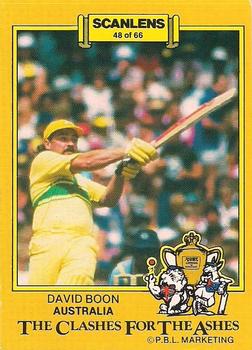 1986-87 Scanlens Cricket #48 David Boon Front