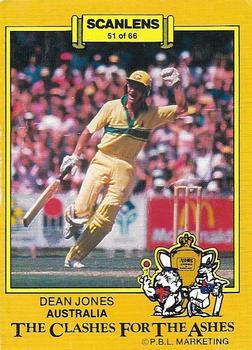 1986-87 Scanlens Cricket #51 Dean Jones Front