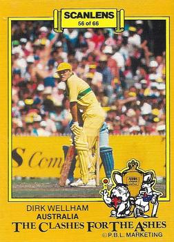 1986-87 Scanlens Cricket #56 Dirk Wellham Front