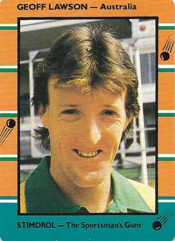 1988-89 Scanlens Stimorol Cricket #3 Geoff Lawson Front