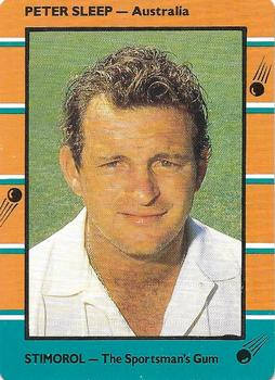 1988-89 Scanlens Stimorol Cricket #7 Peter Sleep Front