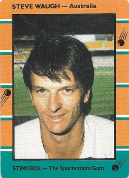 1988-89 Scanlens Stimorol Cricket #11 Steve Waugh Front