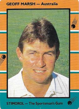 1988-89 Scanlens Stimorol Cricket #12 Geoff Marsh Front
