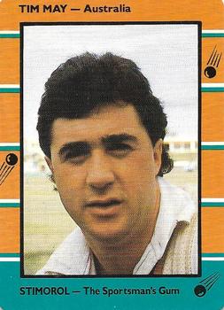 1988-89 Scanlens Stimorol Cricket #15 Tim May Front