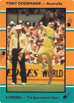 1988-89 Scanlens Stimorol Cricket #30 Tony Dodemaide Front