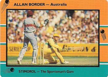 1988-89 Scanlens Stimorol Cricket #35 Allan Border Front