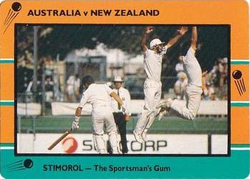 1988-89 Scanlens Stimorol Cricket #48 Australia / New Zealand Front