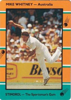 1988-89 Scanlens Stimorol Cricket #50 Mike Whitney Front
