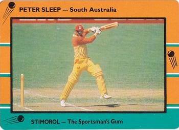 1988-89 Scanlens Stimorol Cricket #56 Peter Sleep Front