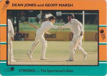 1988-89 Scanlens Stimorol Cricket #60 Dean Jones / Geoff Marsh Front