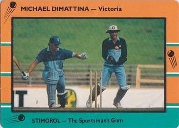 1988-89 Scanlens Stimorol Cricket #74 Michael Dimattina Front