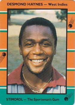 1988-89 Scanlens Stimorol Cricket #86 Desmond Haynes Front