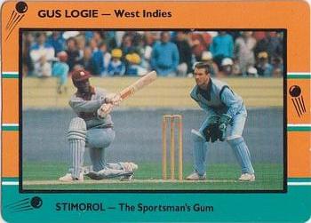 1988-89 Scanlens Stimorol Cricket #100 Gus Logie Front