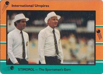 1988-89 Scanlens Stimorol Cricket #141 International Umpires Front