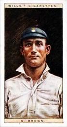 1928 Wills's Cricketers #3 George Brown Front
