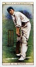 1928 Wills's Cricketers #7 Alred Dipper Front