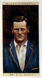 1928 Wills's Cricketers #11 Guy Earle Front