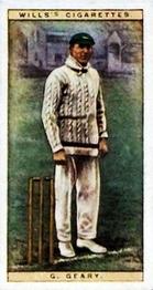 1928 Wills's Cricketers #14 George Geary Front