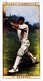 1928 Wills's Cricketers #21 Patsy Hendren Front