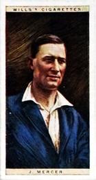 1928 Wills's Cricketers #33 John Mercer Front