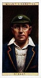 1928 Wills's Cricketers #36 Fred Root Front