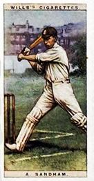 1928 Wills's Cricketers #39 Andy Sandham Front