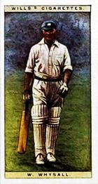 1928 Wills's Cricketers #48 William Whysall Front