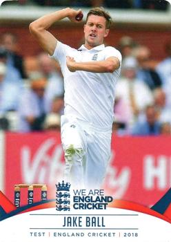 2018 Tap 'N' Play We are England Cricket #006 Jake Ball Front