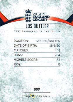 2018 Tap 'N' Play We are England Cricket #009 Jos Buttler Back