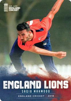 2018 Tap 'N' Play We are England Cricket #038 Saqib Mahmood Front