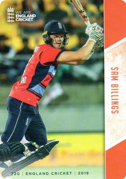 2018 Tap 'N' Play We are England Cricket #082 Sam Billings Front