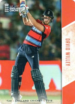 2018 Tap 'N' Play We are England Cricket #093 David Willey Front